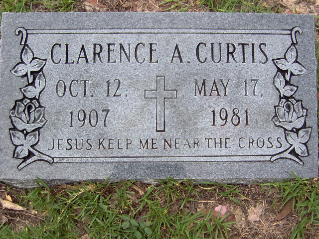 Headstone for Curtis, Clarence A.